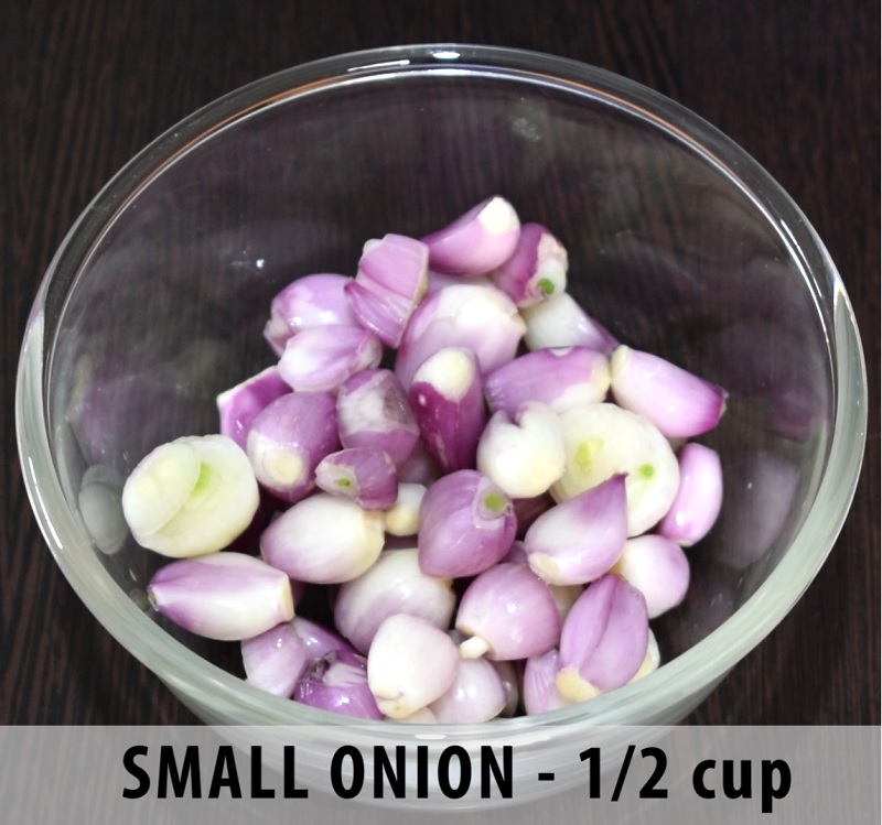 Small onion 1/2 Cup