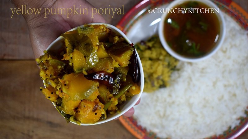YELLOW PUMPKIN PORIYAL