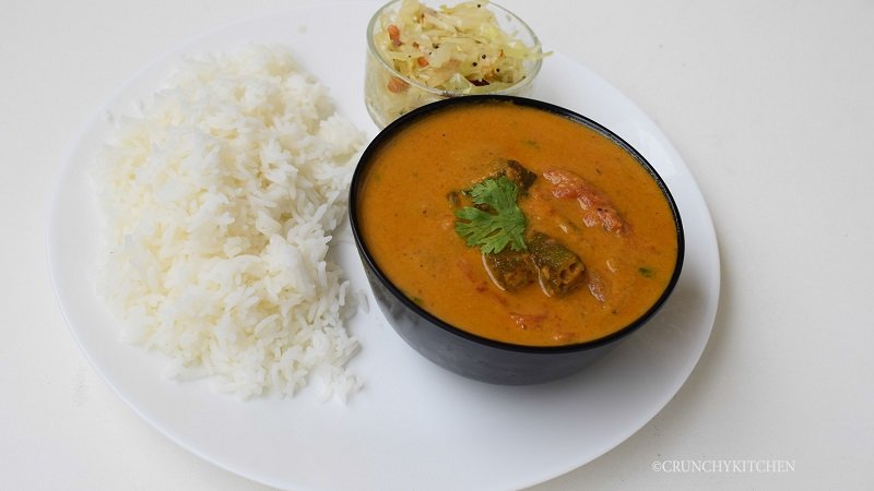 Ladies Finger(Bhindi) Coconut Gravy