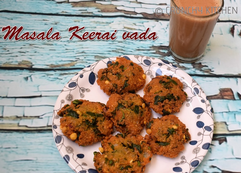 Masala Keerai vada 