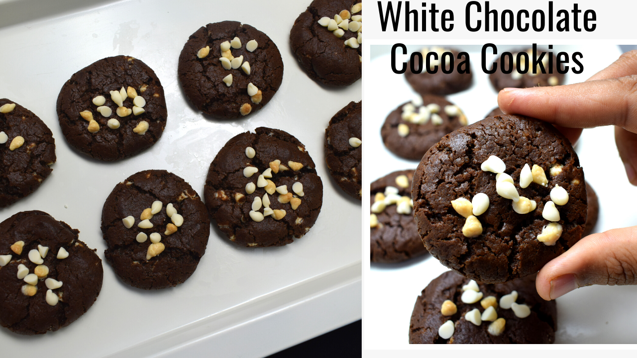 White Chocolate Cocoa Cookies