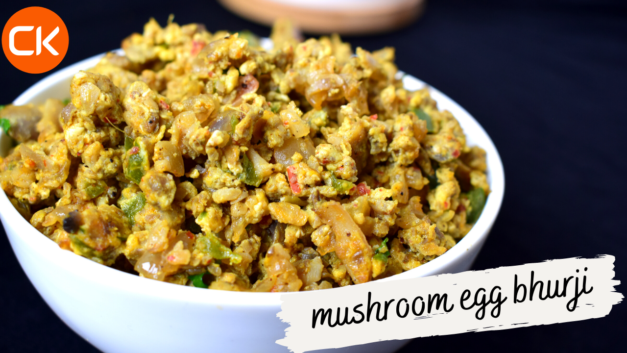 Mushroom egg bhurji