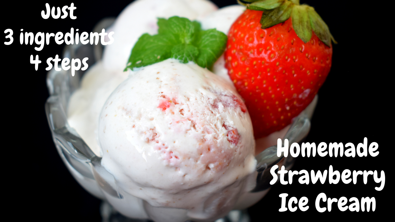 Homemade Strawberry Ice Cream